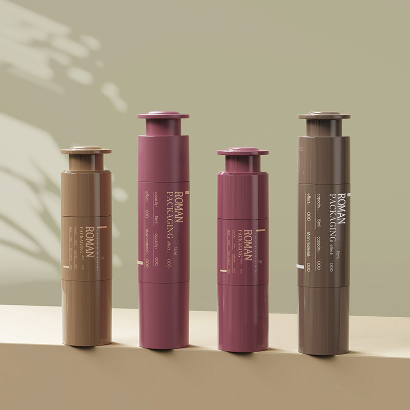 10ml 15ml 20ml Cosmetic Packaging Syringe Custom Eye Cream Syringe Cosmetics Portable Plastic Lotion Airless Bottle