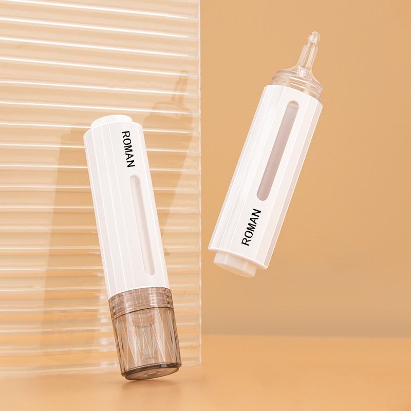10ml 15ml Cosmetic Syringe Shaped Airless Pump Lotion Bottle Teeth Whitening Gel Syringe for Serum Lotion Bottle