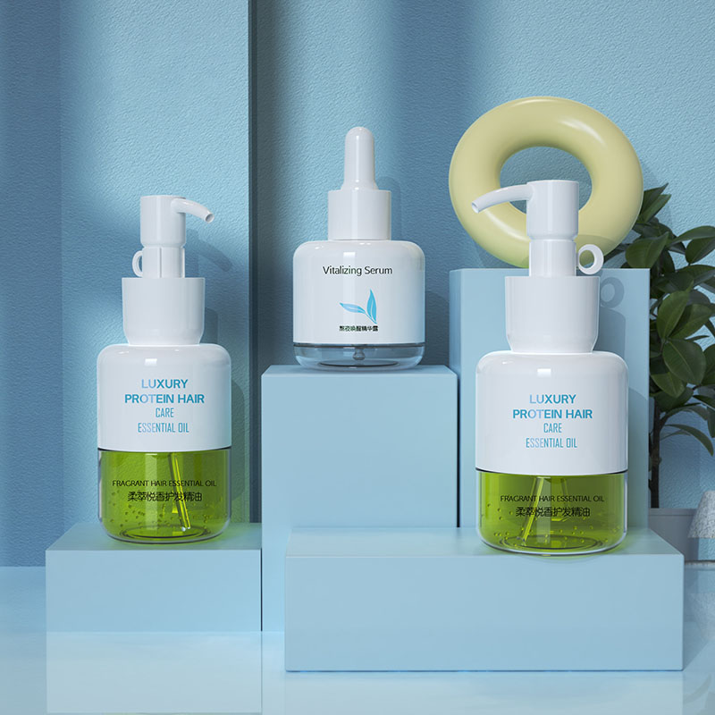 Big Volume Dropper 50ml 80ml 100ml Plastic Hair Oil Bottles Skincare Packaging Empty Plastic Body Oil Bottle Packaging