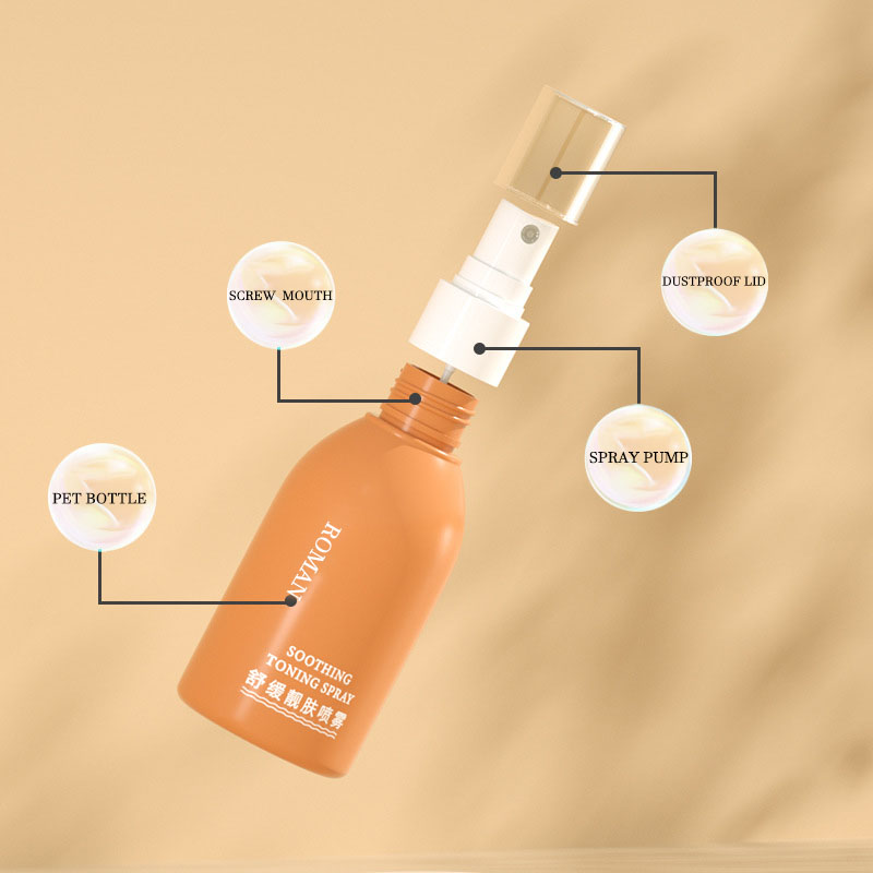 100ml 120ml 150ml Plastic Spray Bottle with Fine Mist Press Inventory Toner Refill Travel Bottle for Perfume Lotion Cream Cosmetics