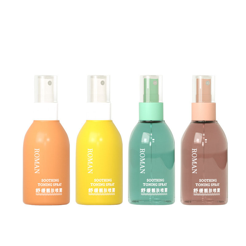 100ml 120ml 150ml Plastic Spray Bottle with Fine Mist Press Inventory Toner Refill Travel Bottle for Perfume Lotion Cream Cosmetics