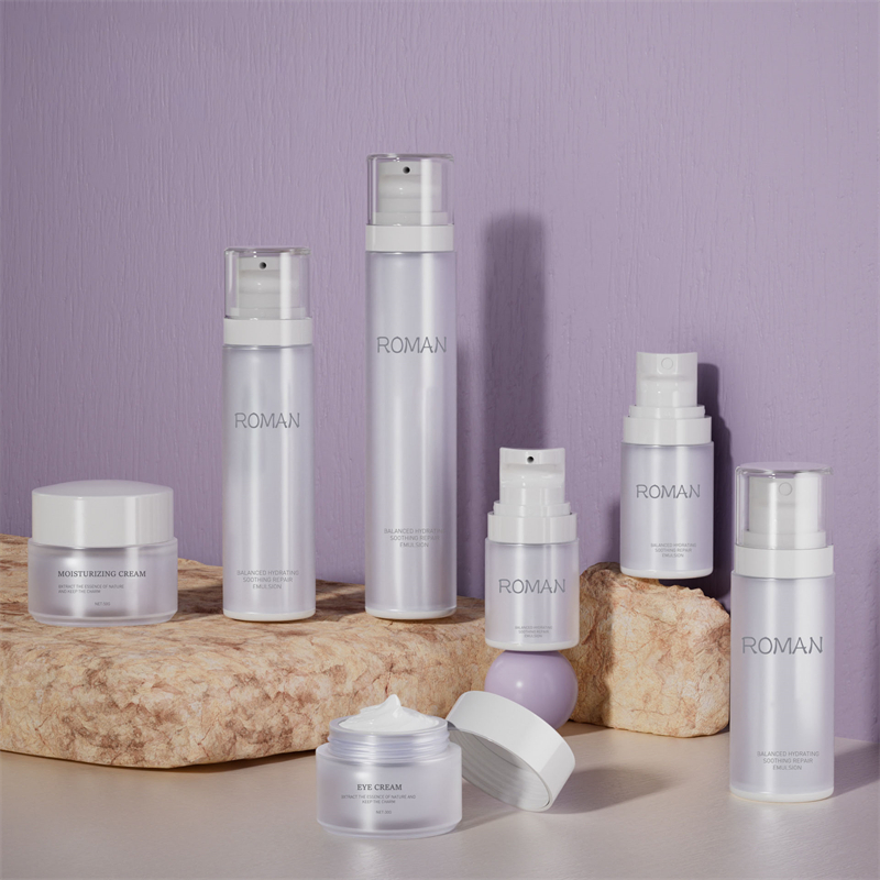 30ml 40ml 60ml 100ml White Pearlescent AS Cosmetic Pump Bottle New Plastic Material for Face Cream Spray Water Lotion Can Packaging