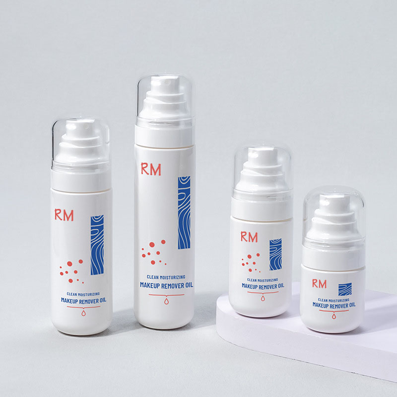 50ml 80ml 100ml Empty Plastic White Cosmetic Cleansing Oil PET Face Body Toner Mist Spray Bottle