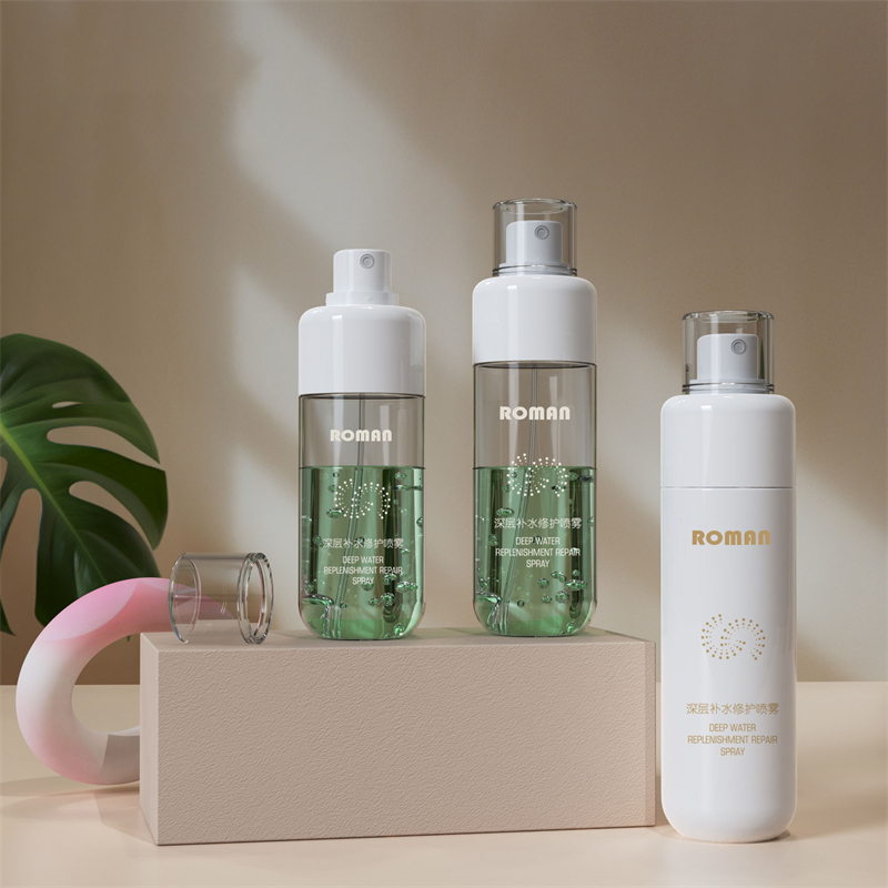 80Ml 100Ml 120Ml 150Ml Empty Cylinder Fine Mist Plastic Spray Cosmetic Bottle for Hair and Skincare With Pump