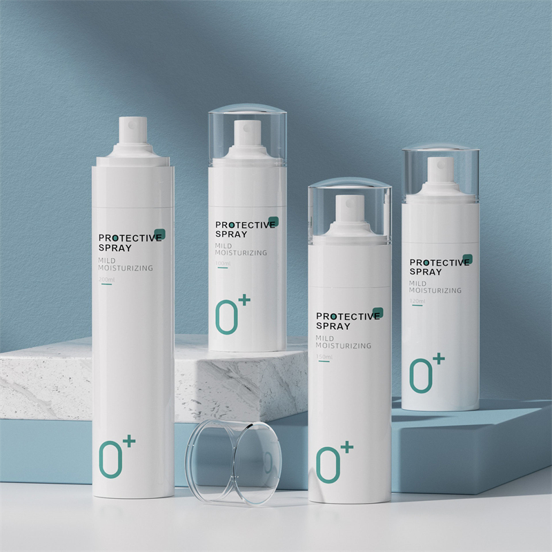 Fine Mist Facial Antioxidant Hydrating 100ml 120ml 150ml 200ml White Cylinder PET Big Plastic Mist Spray Bottle