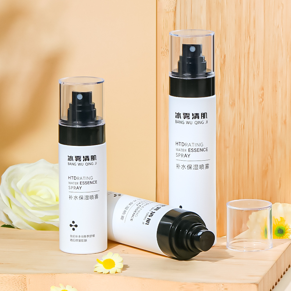 White Thick-walled 80ml 100ml 120ml 150ml PET Plastic Empty Body Fine Mist Spray Bottle for Perfume Moisturizer Water