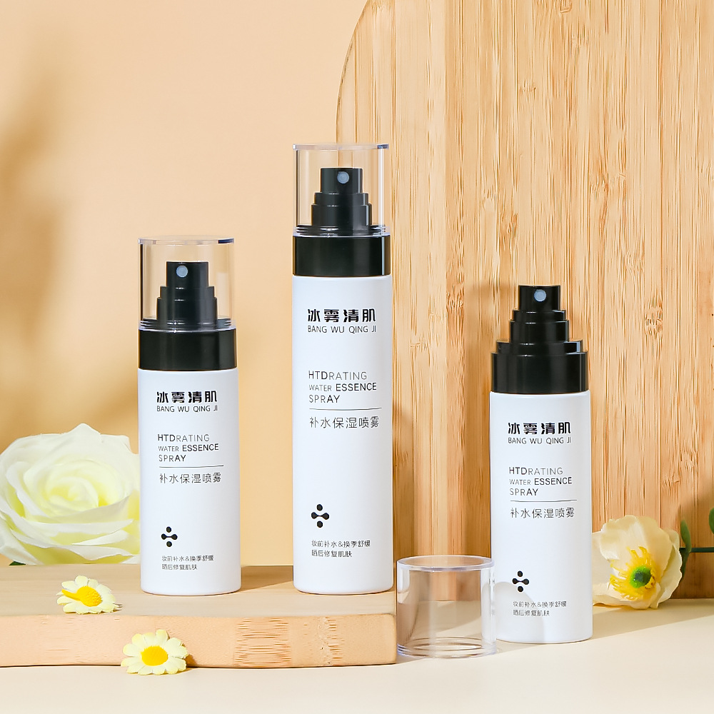 White Thick-walled 80ml 100ml 120ml 150ml PET Plastic Empty Body Fine Mist Spray Bottle for Perfume Moisturizer Water