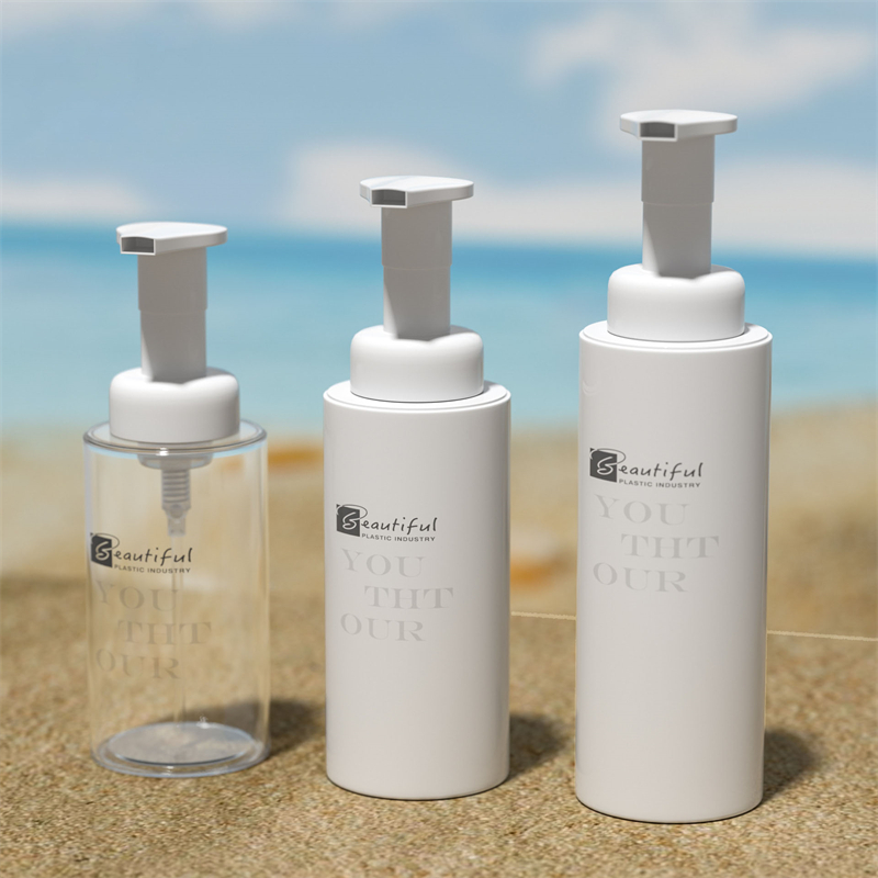100ml 120ml 150ml 200ml 300ml White PET Bottle With White Foamer Pump for Foaming Soaps and Hair Care Products Cosmetic Package