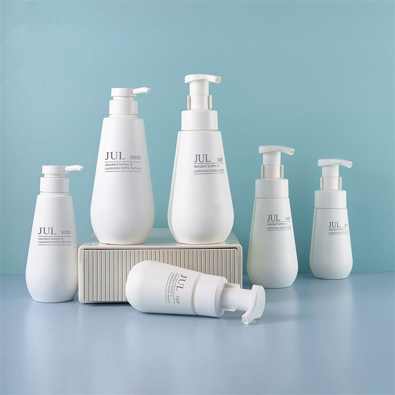 150ml 200ml 300ml Pure White Body Wash Lash Shampoo Foam Pump Bottle Recyclable Bath Body Care Containers Shower Gel Pet Bottle