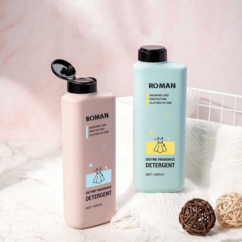 400ml Plastic Bottles Flip Top Pet Eyelash Shampoo Empty Lotion Squeeze Dishwashing Liquid Bottle Transparent Water Bottle