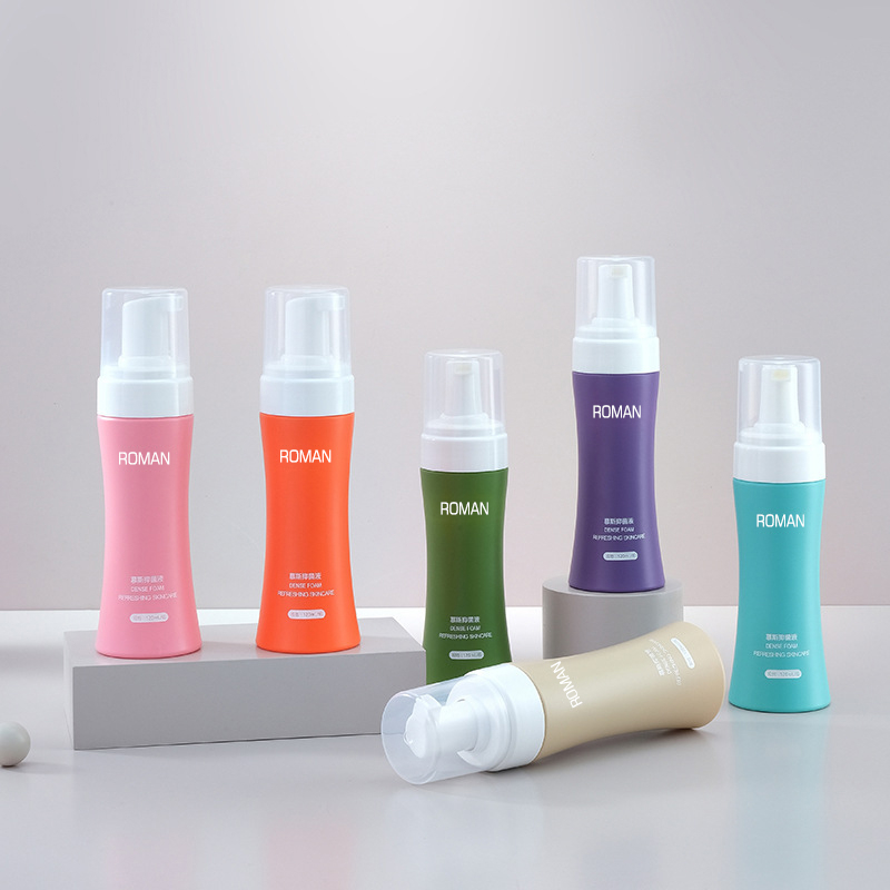 Face Cleanser Hand Sanitizer Liquid Foaming Mousse Bottle 100ml 120ml 150ml 200ml Liquid Soap Dispenser Slim Waist Foam Bottle