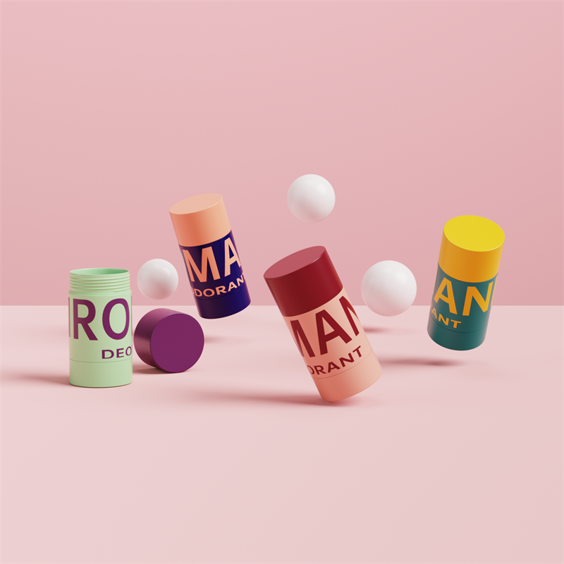 Cosmetic Straight Round Deodorant Bottle With Multiple Capacity And Colors Cosmetic Straight Round Deodorant Bottle With Multiple Capacity And Colors