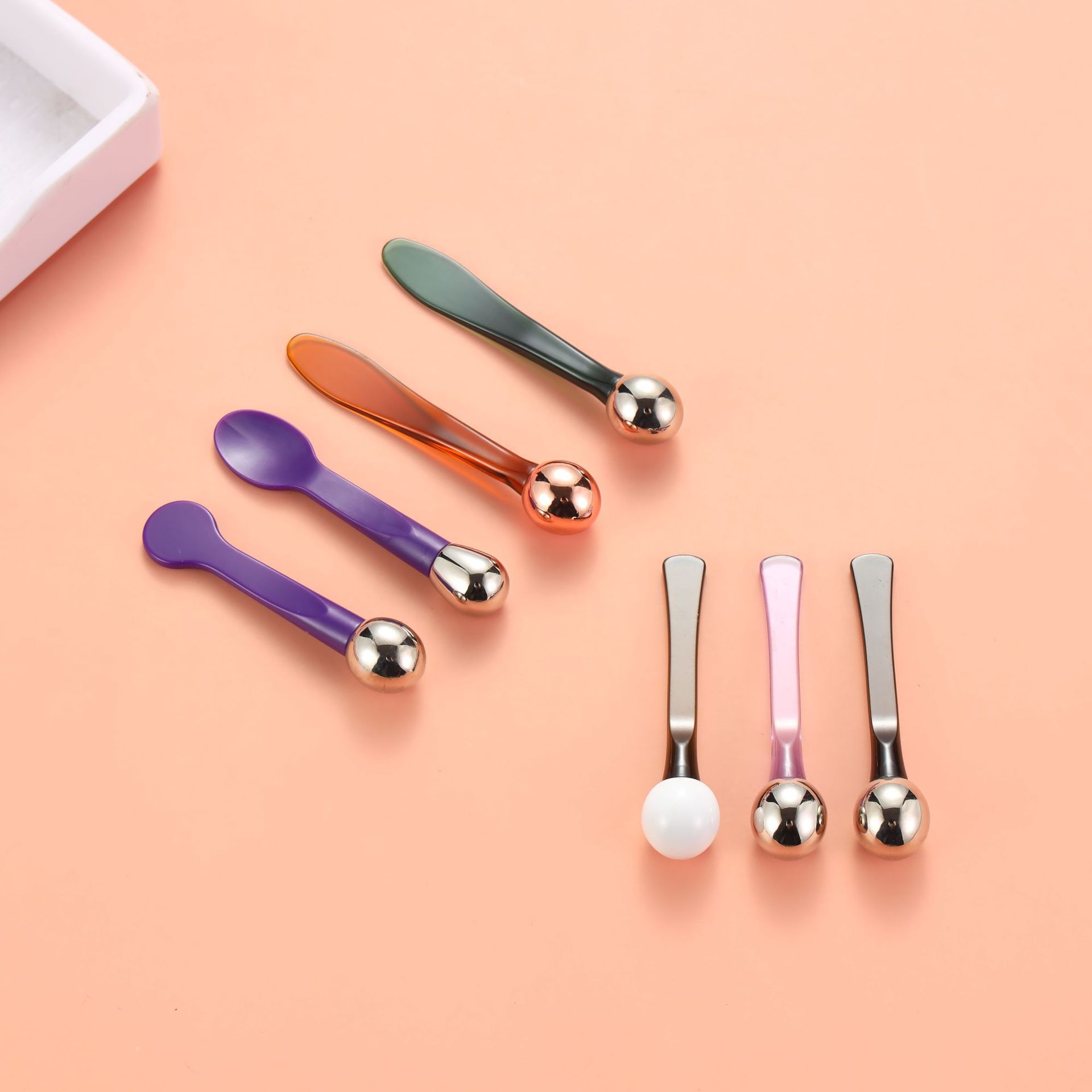 Face Cream Eye Mask Gold Cosmetic Spatula