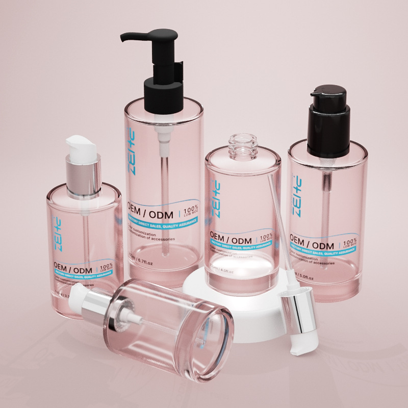 Multi-Capacity Glass Cosmetic Serum Bottle With Thick Base Multi-Capacity Glass Cosmetic Serum Bottle With Thick Base