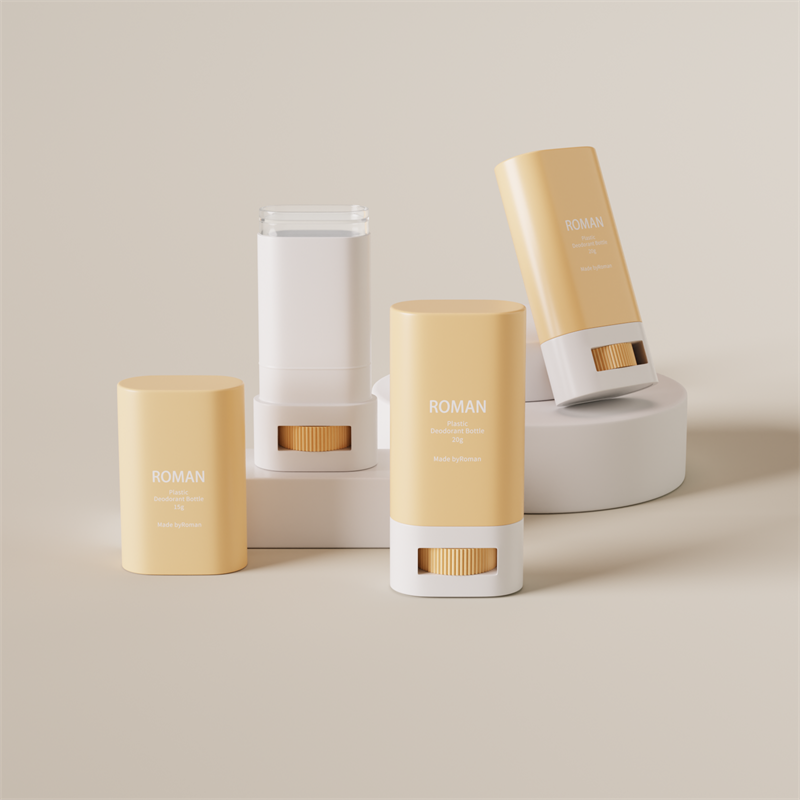 Skin Care Empty Oval Plastic Deodorant Stick Container Packaging Bottle