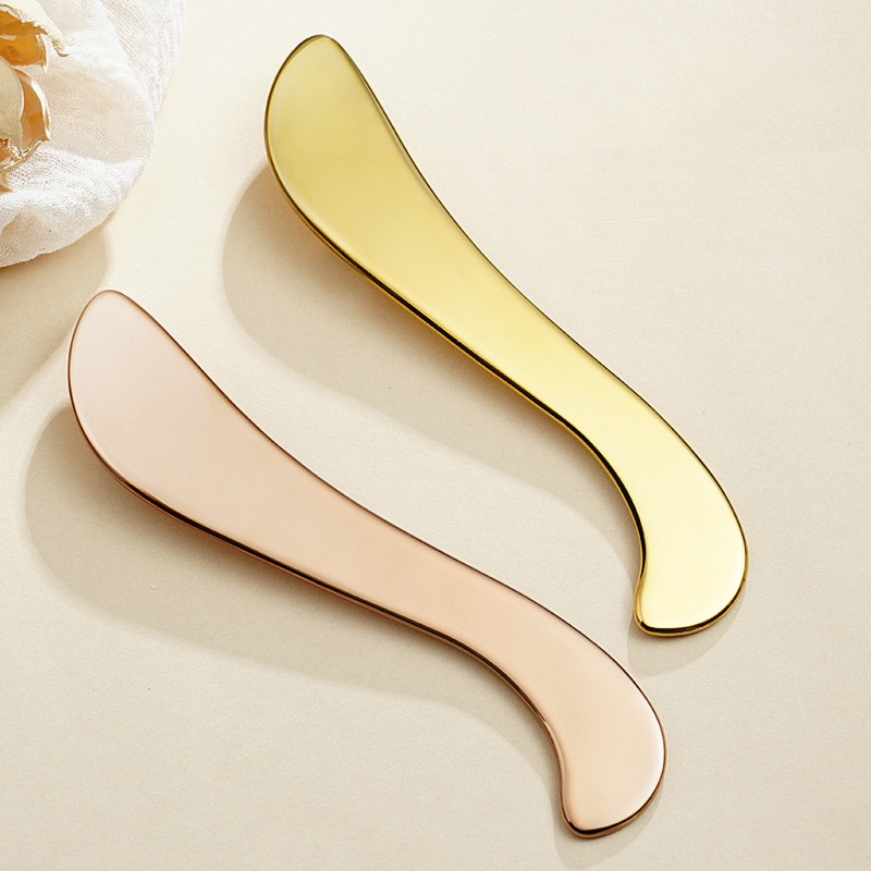 Zinc Alloy Gua Sha Tool, With Its Sleek Blade-Shaped Design