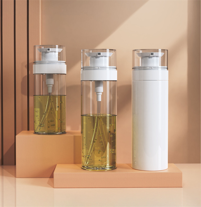 200ml 300ml Innovative Empty Pet Shower Gel Lotion Liquid Soap Pump Bottle Hair Care Oils Shampoo and Conditioner Plastic Bottles