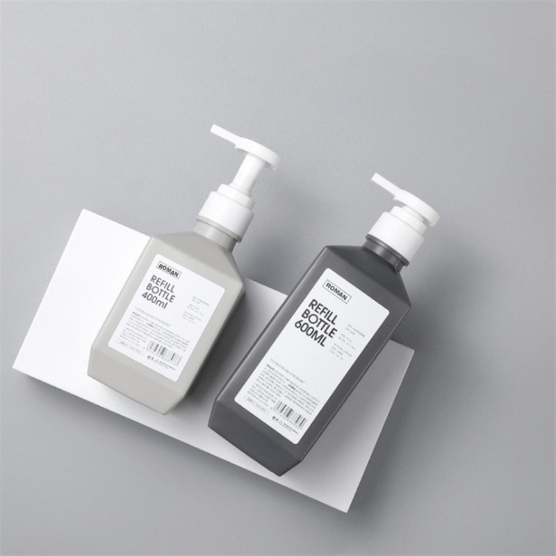 300ml 400ml 600ml PE Plastic Lotion Bottles Shampoo Bottles Body Wash Lotion Body Milk Bottle for Cosmetics Packing