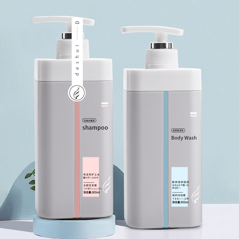 High-Capacity 500ml 800ml Plastic Packaging Bottles for Skincare Lotion Hair Tonic Container Empty Shampoo and Conditioner Bottle