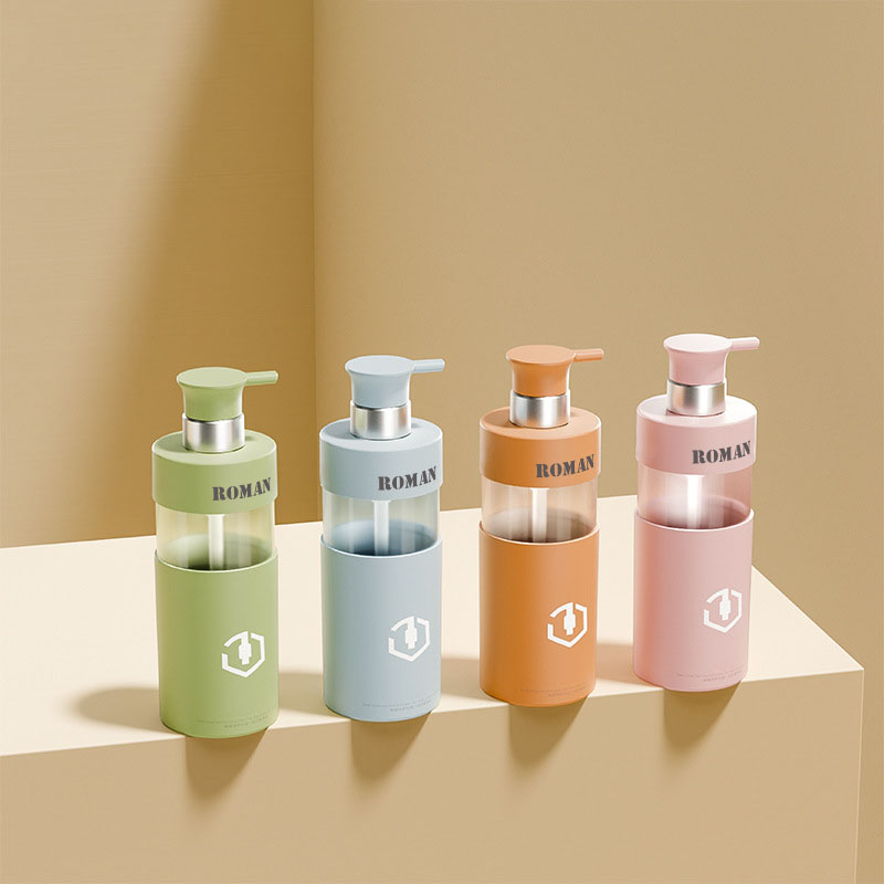 Luxury 100ml 200ml 300ml 450ml 500ml 700ml Body Lotion Bottle PET Plastic Shampoo and Conditioner Bottles Set Cosmetic Packaging for Shower Gel