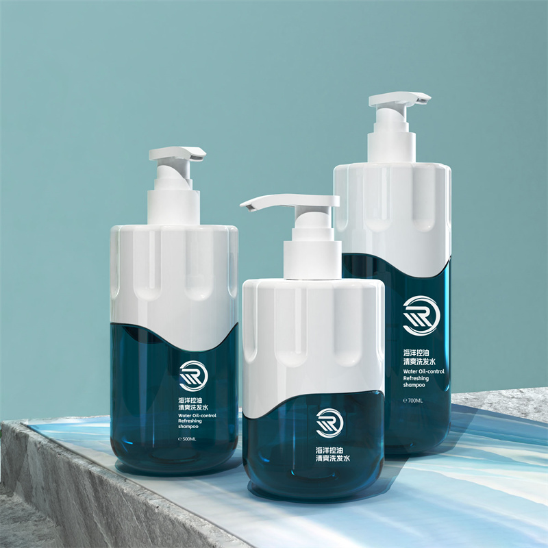 PET PCR 10oz Shampoo Bottles 300ml 500ml 700ml Premium Body Lotion Skincare Shower Gel Hair Oil Packaging with Lotion Pump
