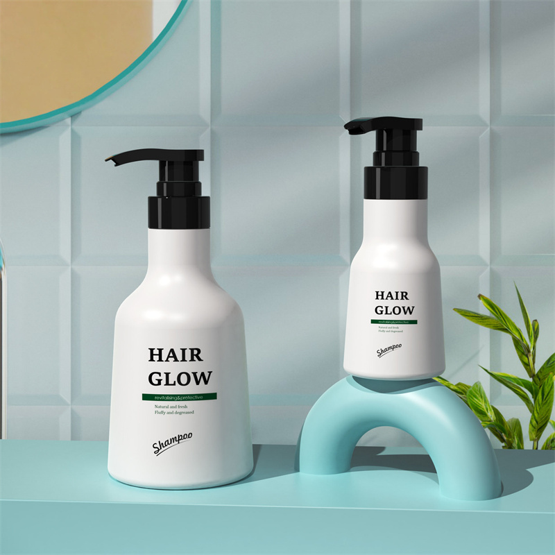Special Shape Empty 150ml 500ml Round Shape PET Plastic Hair Oil Pump Lotion Bottle for Cosmetic Cream
