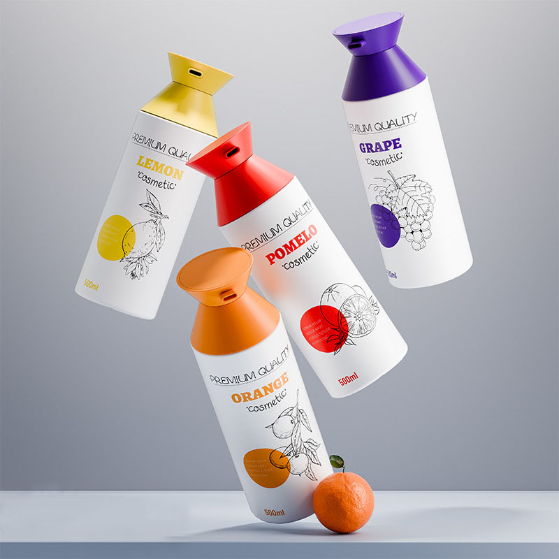White 300ml 500ml 750ml Shampoo Pump Bottle Body Wash Lotion Bottle Bath Shower Gel and Hair Conditioner Container