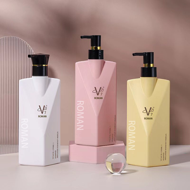 Premium Refillable Empty Thickened 350ml Plastic Pump Shampoo and Conditioner Dispenser Bottles Skin Care Packaging For Face Cream