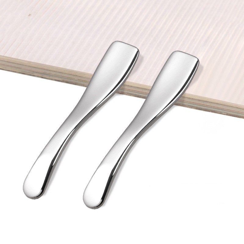 Beauty Makeup Spatula Mini Small Facial Eye Cream Scoop Mask Gold Metal Cosmetic Spoon