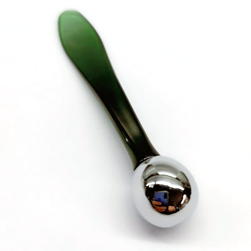 Eye Cream Massage Roller Face Facial Makeup Scoop Spoon Rose Gold Mini Metal Stainless Steel Cosmetic Spatula