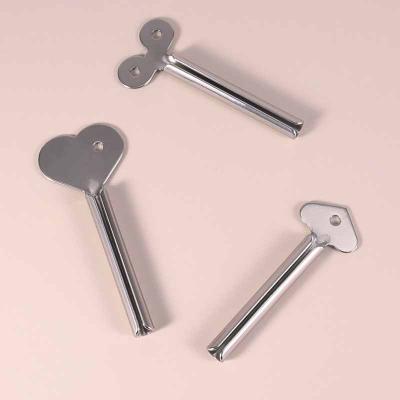 Key Toothpaste Roller Tube Squeezer Stainless Steel Rolling Tube Squeezer Metal Tube Squeezer Key
