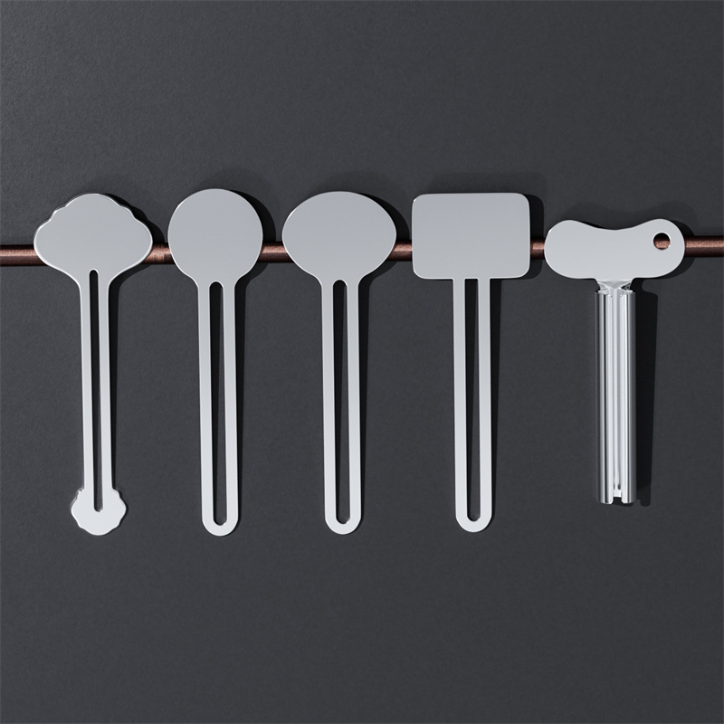 Metal Toothpaste Squeezer Stainless Steel Tube Squeezer Key Roller Tube Creams Paint Squeezer Tool For Family Washroom Bathroom