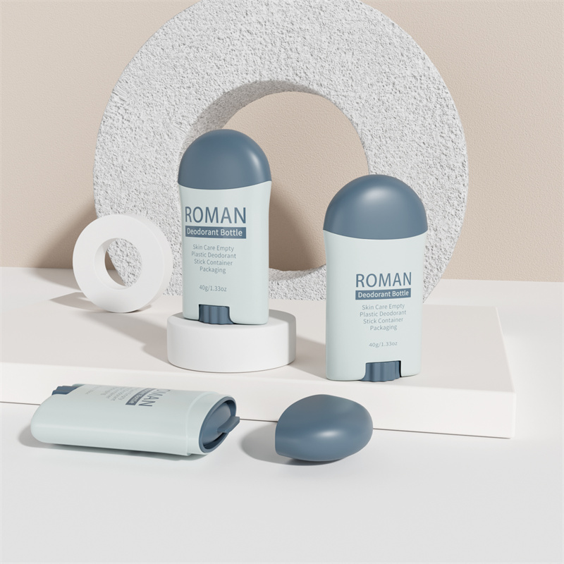 Twist Up Plastic Deodorant Tube Pink Empty Plastic Deodorant Stick Container