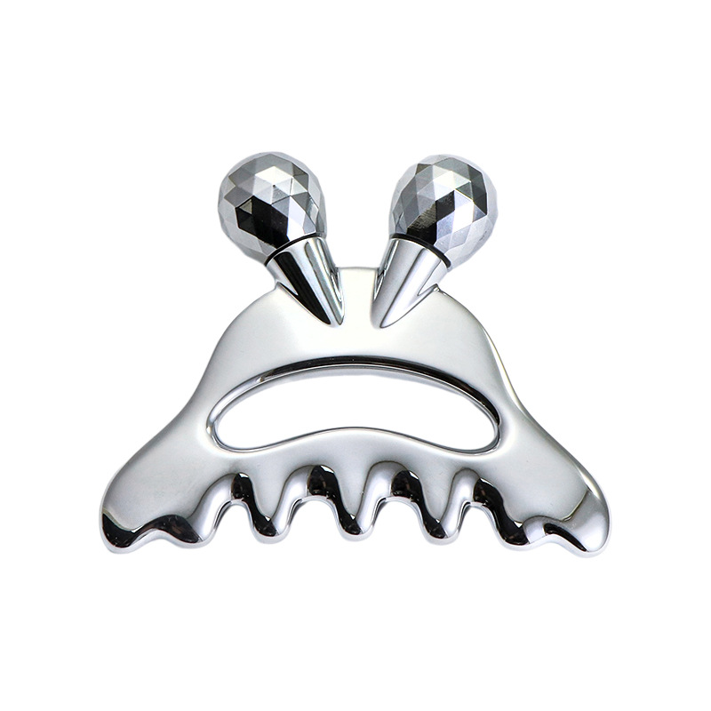 Zinc Alloy Facial Massage Roller With Head Massage