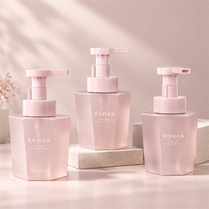200ml customized color hexagonal PET foam personal care bottle 200ml customized color hexagonal PET foam personal care bottle